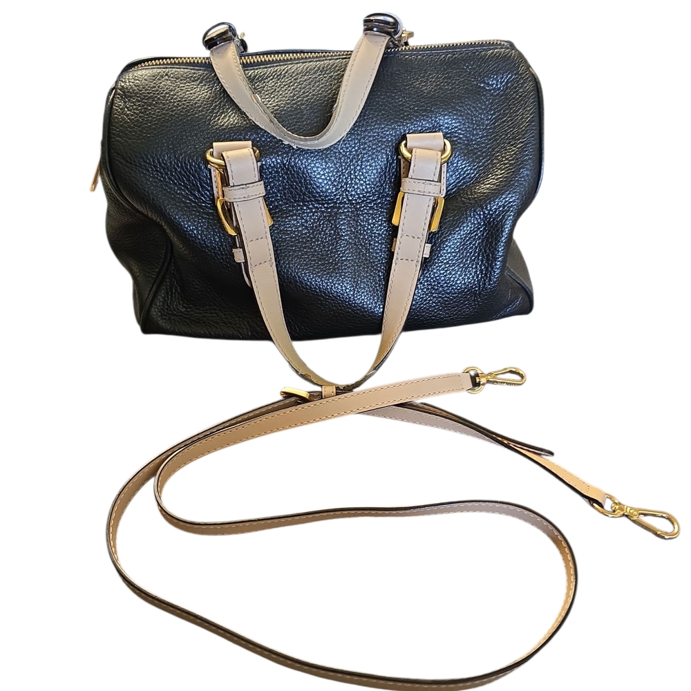 Michael Kors Black and Tan Crossbody Bag